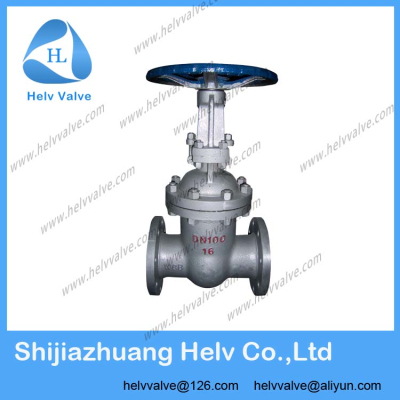 DN100 PN16 WCB gate valve,rising stem